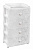 Комод 4-х секционный широкий "Лаура"  (белый)(то)