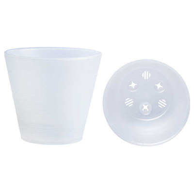 Горшок Конус 2,3л с вкладкой Прозрачный