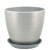 Горшок Перламутр бутон серый 18см (РС 56/3)