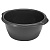 Таз круглый 14л темно-серый