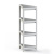 Этажерка 4-х секц. угловая Kleo 442х330х1000мм (белый)(то)