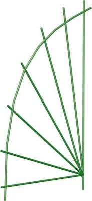 Шпалера неразборная  «Парус» высота 2100мм, ширина 850мм