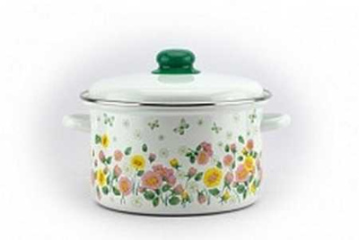 Кастрюля эмал  2,0л 01-1610/7М Цветочное поле
