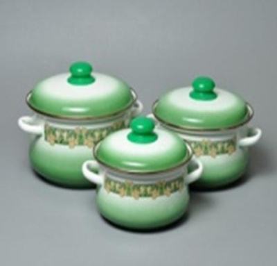 Кастрюля эмал  3л  Орнамент-Р с элементом "тор" 