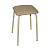 Табурет стальной с квадратным сиденьем(бежевый)(хпп) (то)