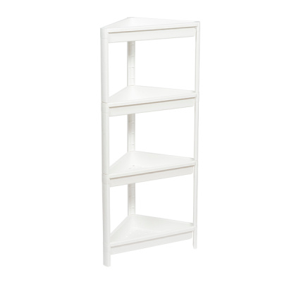 Этажерка угловая VIKEA 4-х ярусная (белый) (то)