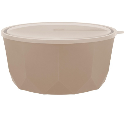 Салатник Plast Team STOCKHOLM 4,6л с крышкой шоколадный мокко (то)