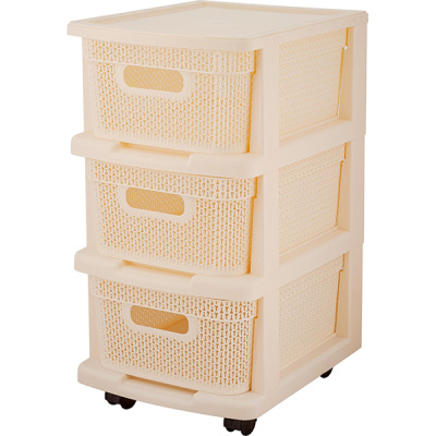 Комод компакт Ajur 3-секционный бежевый топаз (то)