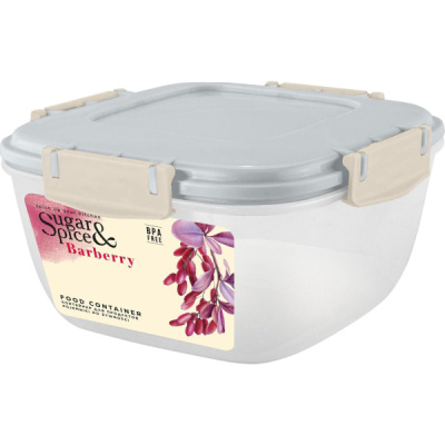 Контейнер д/продуктов Barberry 1л герм.квадр трюфель (то)