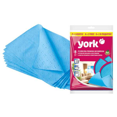 Салфетки YORK PREMIUM 8+2 со свойствами хлопка