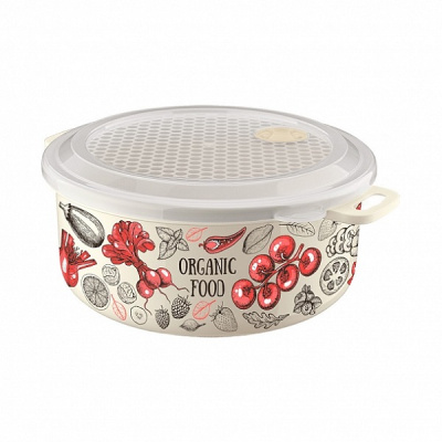 Емкость д/холодильника и СВЧ с декором 2л