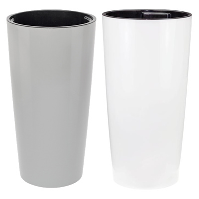 Кашпо ПИЛАР круглое D390 H750 мм 23/69л с вкладышем (то)