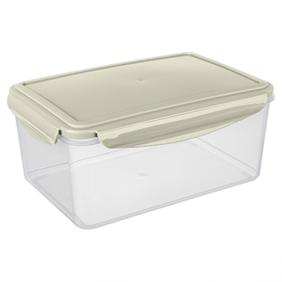 Контейнер для холодильника и СВЧ "SMART LOCK" 2,5л (прямоуг.)св.серый(то)