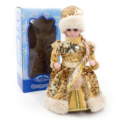Фигурка  НОВОГОДНЯЯ декоративная "Снегурочка" 30см