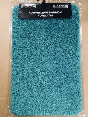 Коврик для ванной (60х100) ALIYA, бирюзовый
