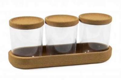 Набор аксессуаров для ванной комнаты Korely (прозрачный) (то)