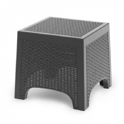 Стол "Ротанг Лайт" (435х435х395мм)(графитовый) (то)