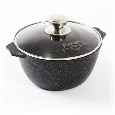 Кастрюля индукционная 4л АП Гранит black Induction Pro 44802И