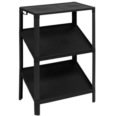 Этажерка для обуви VIKEA compact 3-х ярусная (черный) (то)