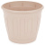 Горшок цв. "Дионис" 3,6л. с поддоном (бежевый) (то)