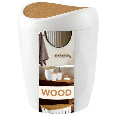 Контейнер для мусора Keeplex Wood 1л (то)