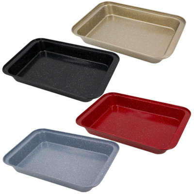 Форма для запекания металлическая цветная 37*25см