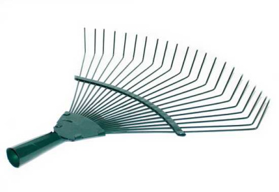 Грабли веерные с круглыми зубьями, 40*40см