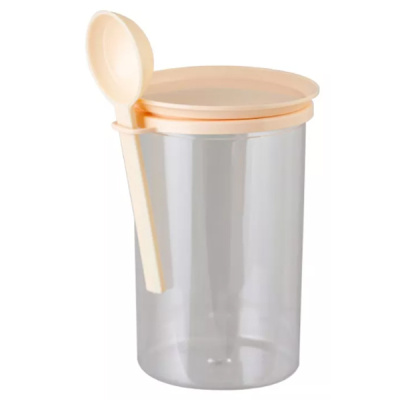 Банка для сыпучих продуктов 0,7л с ложкой (то)