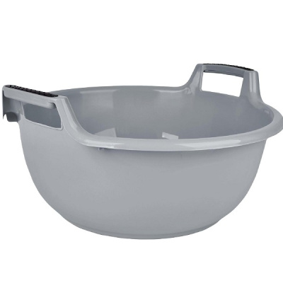 Таз круглый 16л Plast Team серый шторм (то)