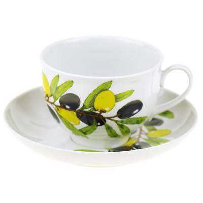 Чайная пара 275мл Оливки Гранатовый