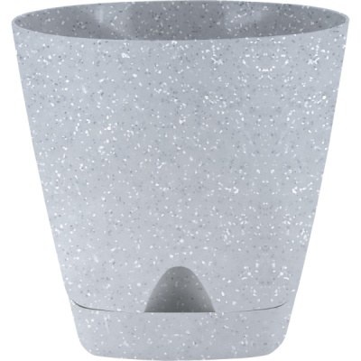 Горшок для цветов AMSTERDAM D250 с прикорневым поливом 8л светлый камень