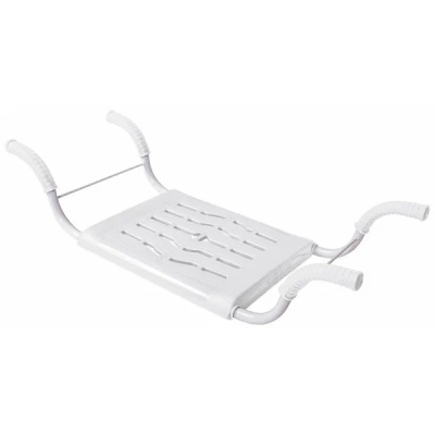Сиденье на ванну раздвижное пластмассовое 690х290х160мм белый