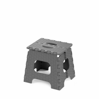 Табурет "Плетенка" (малый) складной графит (то)