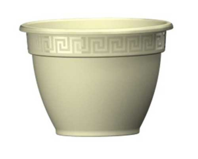 Горшок "Антик", D25, с поддоном 4.9л крем (то)