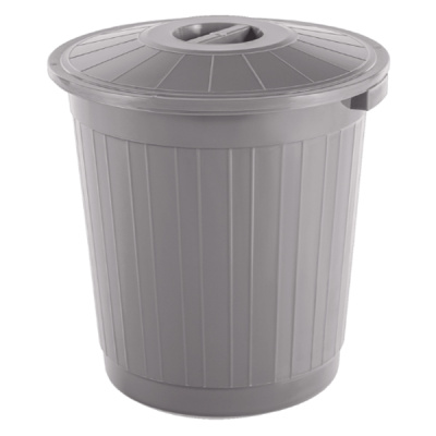 Бак 80л с крышкой (серый)