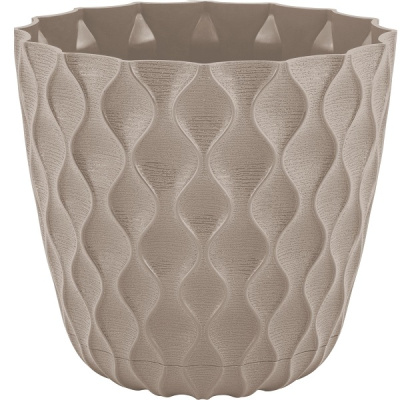 Горшок для цветов Wave D145мм с дренажной сеткой 1,4л французский платан (то)