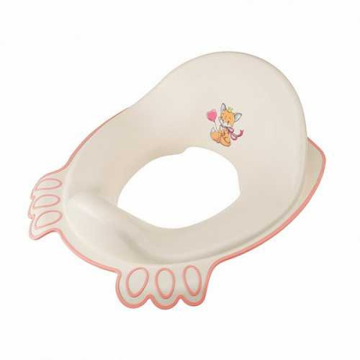 Накладка на унитаз детская с декором (светло-розовый)(то)