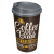 Стакан для горяч. и холодн. напитков с крышкой "COFFE" 400мл (Коричневый)(то) Стакан для горяч. и холодн. напитков с крышкой "COFFE" 400мл (Коричневый)(то)