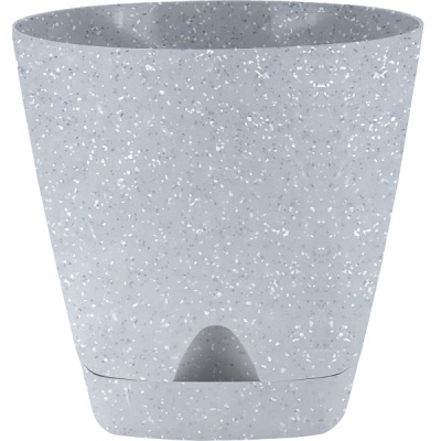 Горшок для цветов AMSTERDAM D170 с прикорневым поливом 2,5л светлый камень