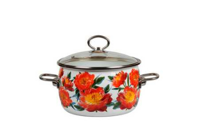 Кастрюля сф. 4,0л.  "PEONY"  