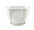 Кашпо Gloria 0.5 л с поддоном (снежно-белый)(то)
