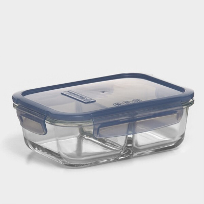 Контейнер LOCKIE&LOCK FOOD с цветной крышкой (2 секции) 1010 мл