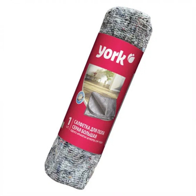 Салфетка для пола хлопковая серая в рулоне YORK 260г/м2 (60х75 см)