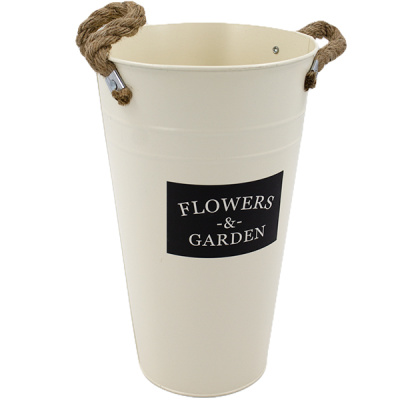 Ваза для цветов металлическая  Ø-18см h-30см (серия 2)