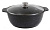 Кастрюля-жаровня 3л со стеклянной крышкой,АП (темный мрамор)