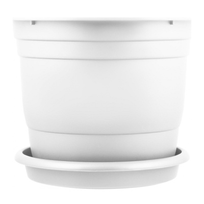 Горшок для цветов Athena 600мм, 76л с поддоном,белоснежный жасмин