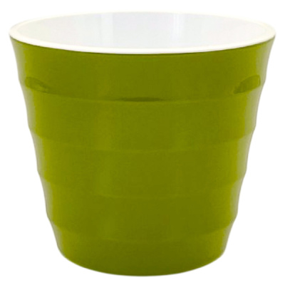 Горшок Лаура 2,3л с белой вкладкой Папоротник