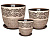Комплект горшков керам. Бутон Альфа  кмпт из 3-х (ИВ 01)