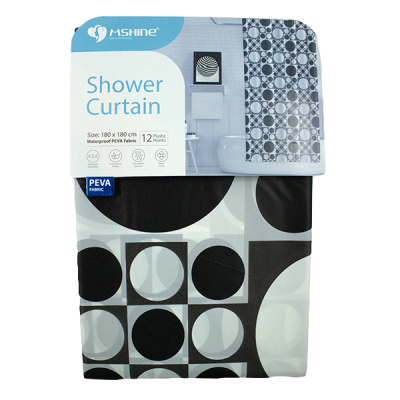 Штора для ванной комнаты 180*180см PEVA
