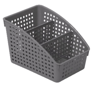 Органайзер "Лофт" с перегородками широкий 180х135х120мм (серый) (то)